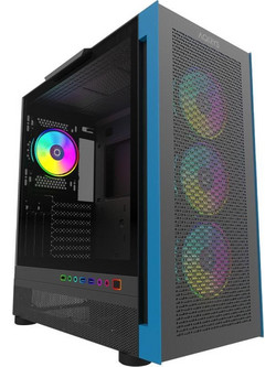 Aqirys Sargas Blue Midi Tower Κουτί Υπολογιστή RGB με Πλαϊνό Παράθυρο