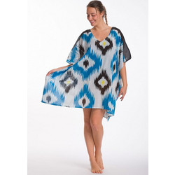 Rima Γυναικείο Καφτάνι Παραλίας Κοντό Royal Blue 6143-01