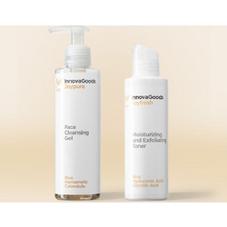 InnovaGoods Rice Cleanser Gel 200ml + Peeling Gel 150ml