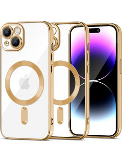 Tech-Protect MagShine Back Cover Gold/Clear (iPhone 15)
