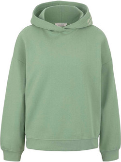 Tom Tailor Γυναικείο Φούτερ Oversized με Κουκούλα Πράσινο Mint 1027250-19764