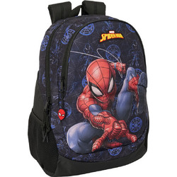 Safta Spider-Man Attack Σχολική Τσάντα Πλάτης Δημοτικού Μαύρη 612543665 [8412688586172