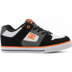 DC Παιδικά Sneakers Μαύρα Ανθρακί Πορτοκαλί ADBS30025600-063
