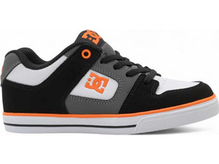 DC Παιδικά Sneakers Μαύρα Ανθρακί Πορτοκαλί ADBS30025600-063
