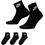 Nike Everyday Essential Ανδρικές Κάλτσες Κοντές Μαύρες 3Pack DX5074-010
