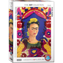 Puzzle Eurographics Frida Kahlo Self Portrait The Frame 1000 Κομμάτια