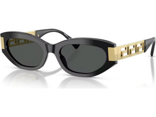 Versace VE4501 GB1/87 Γυναικεία Γυαλιά Ηλίου Cat Eye Κοκάλινα Μαύρα με Μαύρο Φακό