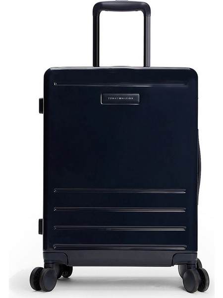 Tommy Hilfiger AW0AW17829-DW6 Βαλίτσα Καμπίνας 54.5x39x20cm με 4 Ρόδες Navy Μπλε