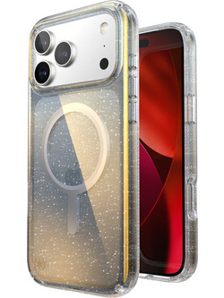 Speck Presidio Lux with MagSafe Back Cover Hyper Mirror Glitter Silver Metallic (iPhone 17 Pro Max)