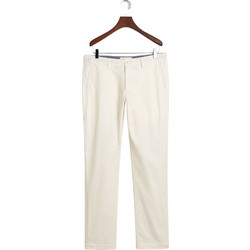 Gant Ανδρικό Παντελόνι Chino Ελαστικό Slim Εφαρμογή Εκρού 3G1505280-130