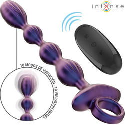 Intense Jackie Model 1 Πρωκτικές Μπίλιες Ασύρματες με Δόνηση Μωβ D-242064