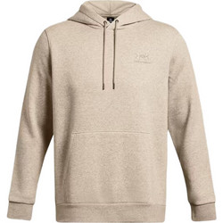 Under Armour Icon Fleece Hoodie Ανδρικό Αθλητικό Φούτερ με Κουκούλα Εκρού 1373880-203