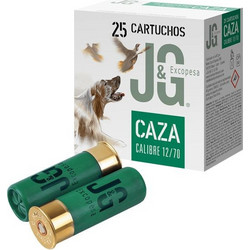 J&G Caza Φυσίγγια Συγκέντρωσης 12Cal 70mm 34gr 25τμχ
