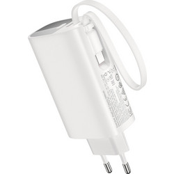 Hoco J148 Handy Power Bank 5000mAh 20W με Θύρα USB-C Quick Charge 3.0 & Power Delivery White