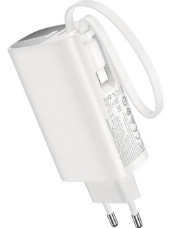 Hoco J148 Handy Power Bank 5000mAh 20W με Θύρα USB-C Quick Charge 3.0 & Power Delivery White
