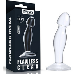 Lovetoy Flawless Clear 6.5" Πρωκτικό Dildo 16.5cm Διαφανές