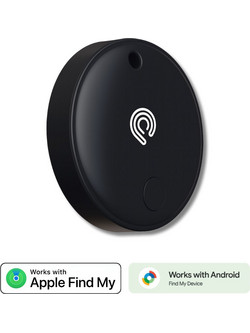 Hyperloq MiniTag Dual Anti-Lost Tracker Apple Find My / Google Find My Device Black 1 Pack
