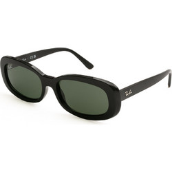 Ray-Ban RB2221 901/31 Γυναικεία Γυαλιά Ηλίου Ορθογώνια Κοκάλινα Μαύρα με Μαύρο Φακό