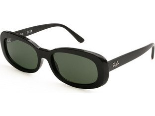 Ray-Ban RB2221 901/31 Γυναικεία Γυαλιά Ηλίου Ορθογώνια Κοκάλινα Μαύρα με Μαύρο Φακό