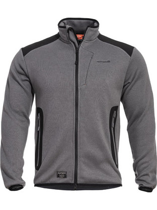 Pentagon Ανδρική Ζακέτα Fleece με Φερμουάρ Γκρι K08028-08