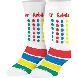 Cool Twister Ανδρικές Κάλτσες Ψηλές με Σχέδια Λευκές 36642MCNCF