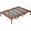 PawHut Υπερυψωμένο Κρεβάτι Σκύλου Καφέ 122x92cm D04-069CF