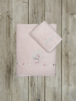 Nima Ballet Bunny Σετ Παιδικές Πετσέτες 2τμχ 400gr/m² 36059