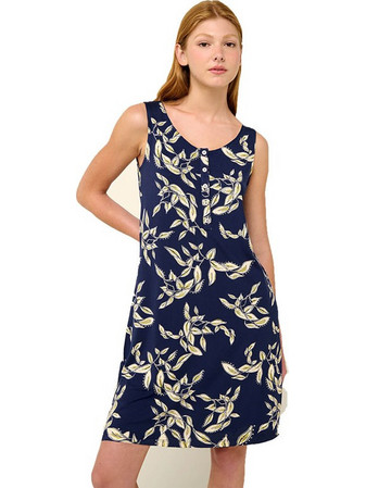 Vamp Γυναικείο Νυχτικό Καλοκαιρινό Navy Μπλε 22039