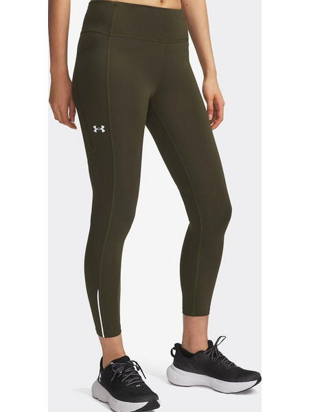 Under Armour Fly Fast 3.0 Γυναικείο Κολάν Μακρύ Χακί 1369771-308