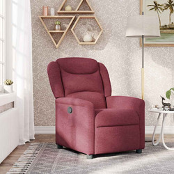 vidaXL Πολυθρόνα Relax με Υποπόδιο Ανακλινόμενη Μπορντό 4015599