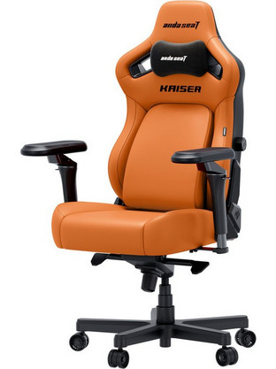 Anda Seat Kaiser 4 V2 XL 6D Καρέκλα Gaming Δερματίνης με Ρυθμιζόμενα Μπράτσα Πορτοκαλί 278-86-ADSK42XO