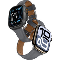 AMAZINGTHING Class Λουράκι Δερμάτινο Grey (Apple Watch 45 / 46 / 49mm)