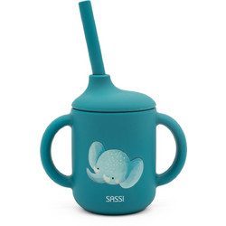 Sassi Κύπελλο Σιλικόνης με Καλαμάκι Chewy The Elephant