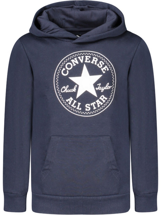 Converse Παιδικό Φούτερ με Κουκούλα Navy Μπλε 8CC858-695