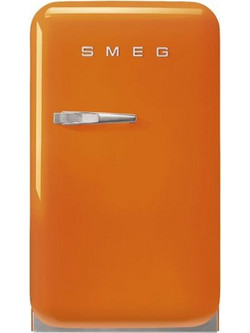 Smeg FAB5ROR6 Retro Μονόπορτο Ψυγείο 34lt Υ72.5xΠ40.4xΒ50cm Πορτοκαλί