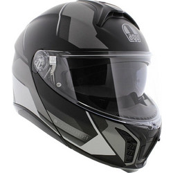 AGV Tourmodular Perception Matt Black Silver Κράνος Μηχανής Flip-Up 1600gr