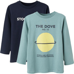 Zippy Σετ Παιδικά T-Shirt Μακρυμάνικα Navy Μπλε Πράσινο Mint 31075237022