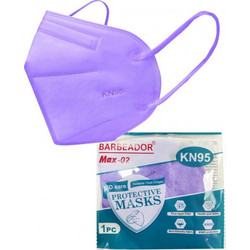 Barbeador MAX-02 FFP2 Filtering Half Mask Λιλά 20τμχ