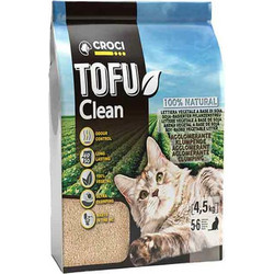 Croci Spa Tofu Clean Φυτική Άμμος Γάτας Tofu χωρίς Άρωμα 10lt