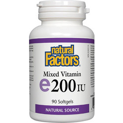 Natural Factors Mixed Vitamin e200IU 90 Μαλακές Κάψουλες