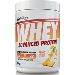Per4m Whey Advanced Peachy Cream Πρωτεΐνη Ορού Γάλακτος Χωρίς Γλουτένη 900gr