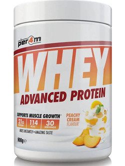 Per4m Whey Advanced Peachy Cream Πρωτεΐνη Ορού Γάλακτος Χωρίς Γλουτένη 900gr