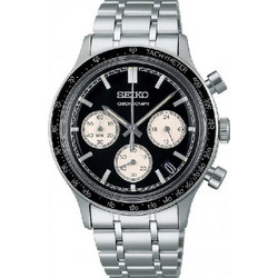 Seiko Ανδρικό Ρολόι Χρονογράφος Αυτόματο με Ασημί Μεταλλικό Μπρασελέ SSB479P1