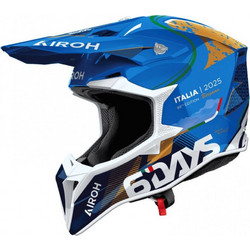 Airoh Wraaap 6DAYS Italy 2025 Gloss Κράνος Μηχανής Motocross 1330gr