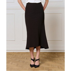 Access Μίντι Φούστα Υφασμάτινη Ψηλόμεση Μαύρη 54-6027-168