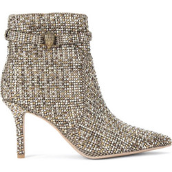 Kurt Geiger Γυναικεία Μποτάκια Αστραγάλου Χρυσά με Λεπτό Χαμηλό Τακούνι 4994443609-43