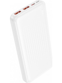 Borofone BJ80A Clever Power Bank 10000mAh 22.5W με 2 Θύρες USB-A & Θύρα USB-C Quick Charge 3.0 & Power Delivery White
