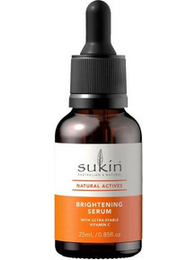 Sukin Natural Actives Brightening Serum Προσώπου για Λάμψη με Βιταμίνη C & Υαλουρονικό 25ml