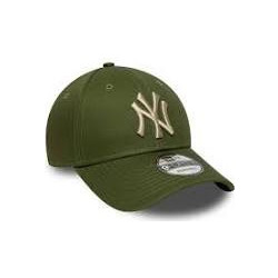 New Era 9FORTY New York Yankees MLB League Essential Ανδρικό Καπέλο Jockey Υφασμάτινο Χακί 60759071