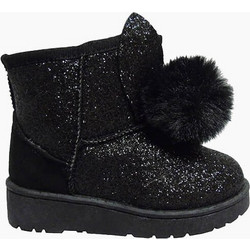 UGG Παιδικά Μποτάκια Μαύρα με Γούνα C8336